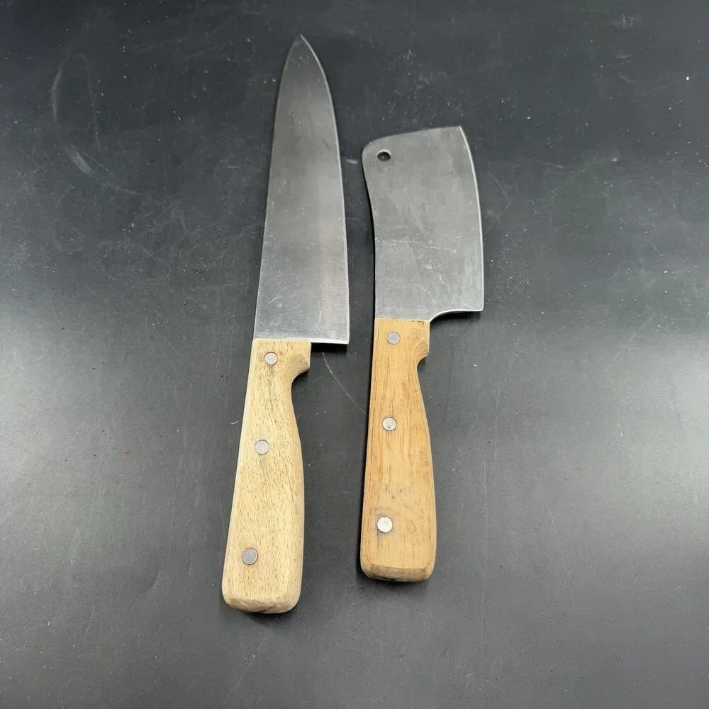 (2) VTG EKCO ETERNA Chef's Knife Steel 10